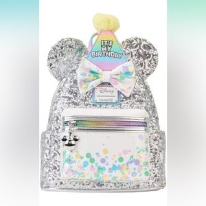 Loungefly Disney Mickey and Friends Birthday Celebration Mini Backpack